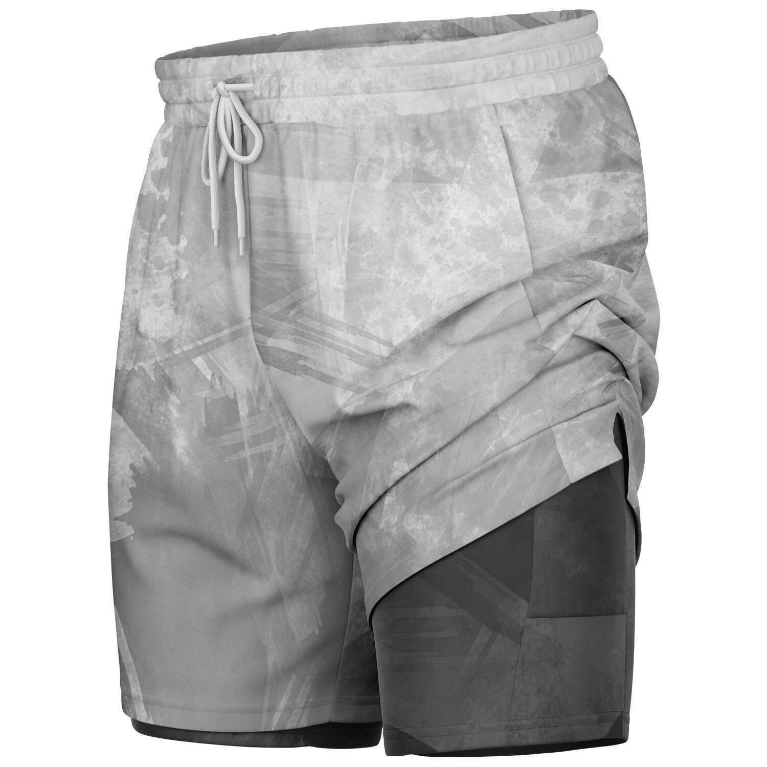 Men's All Over Print 2-in-1 Shorts