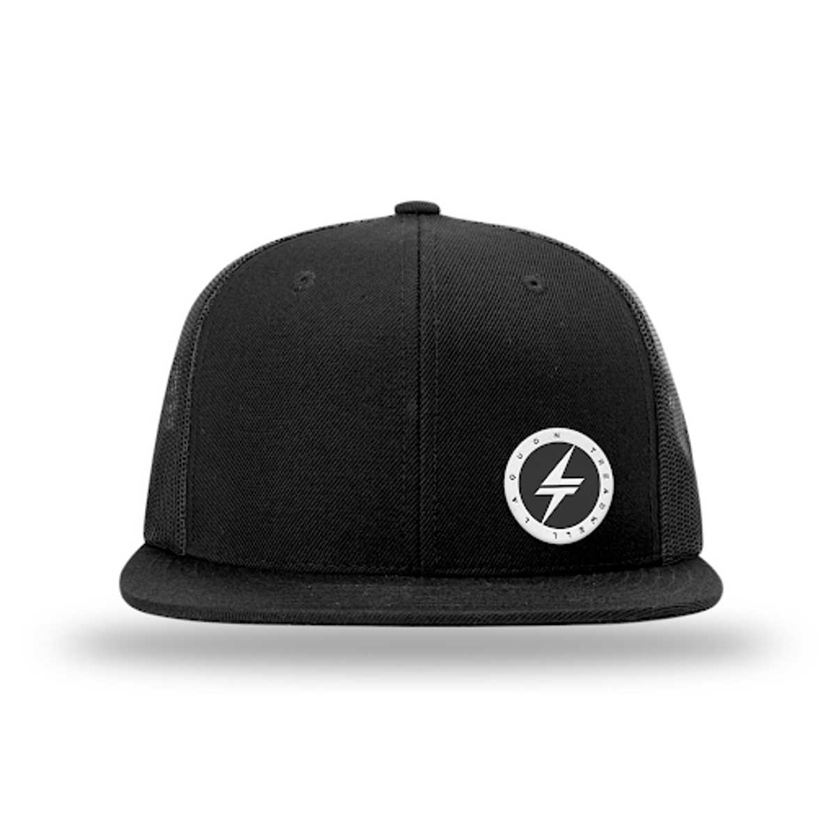 Adult 'LT' Patch Flat Brim Trucker Hat