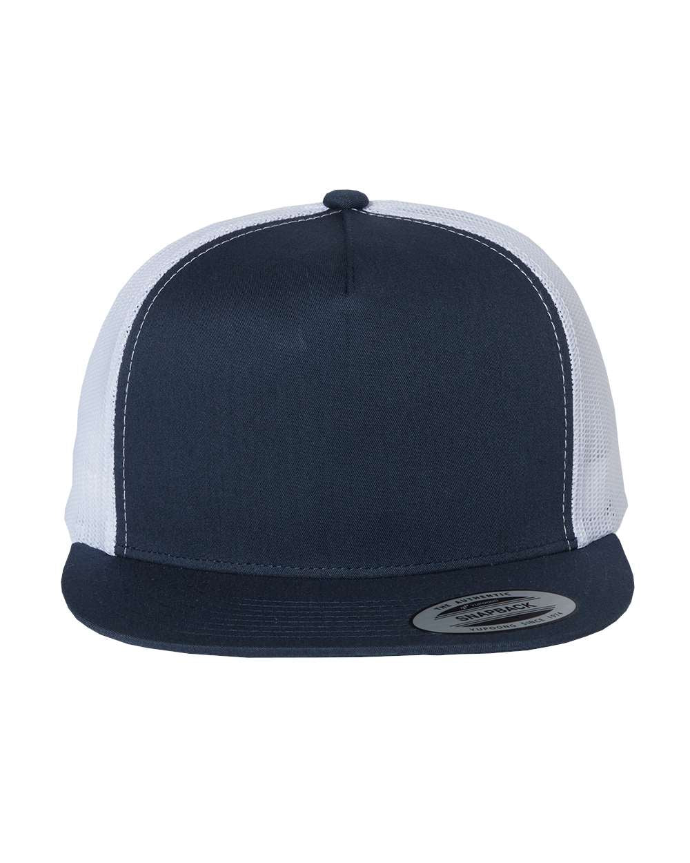 Adjustable Five-Panel Classic Trucker Hat - Flat Bill | Yupoong 6006