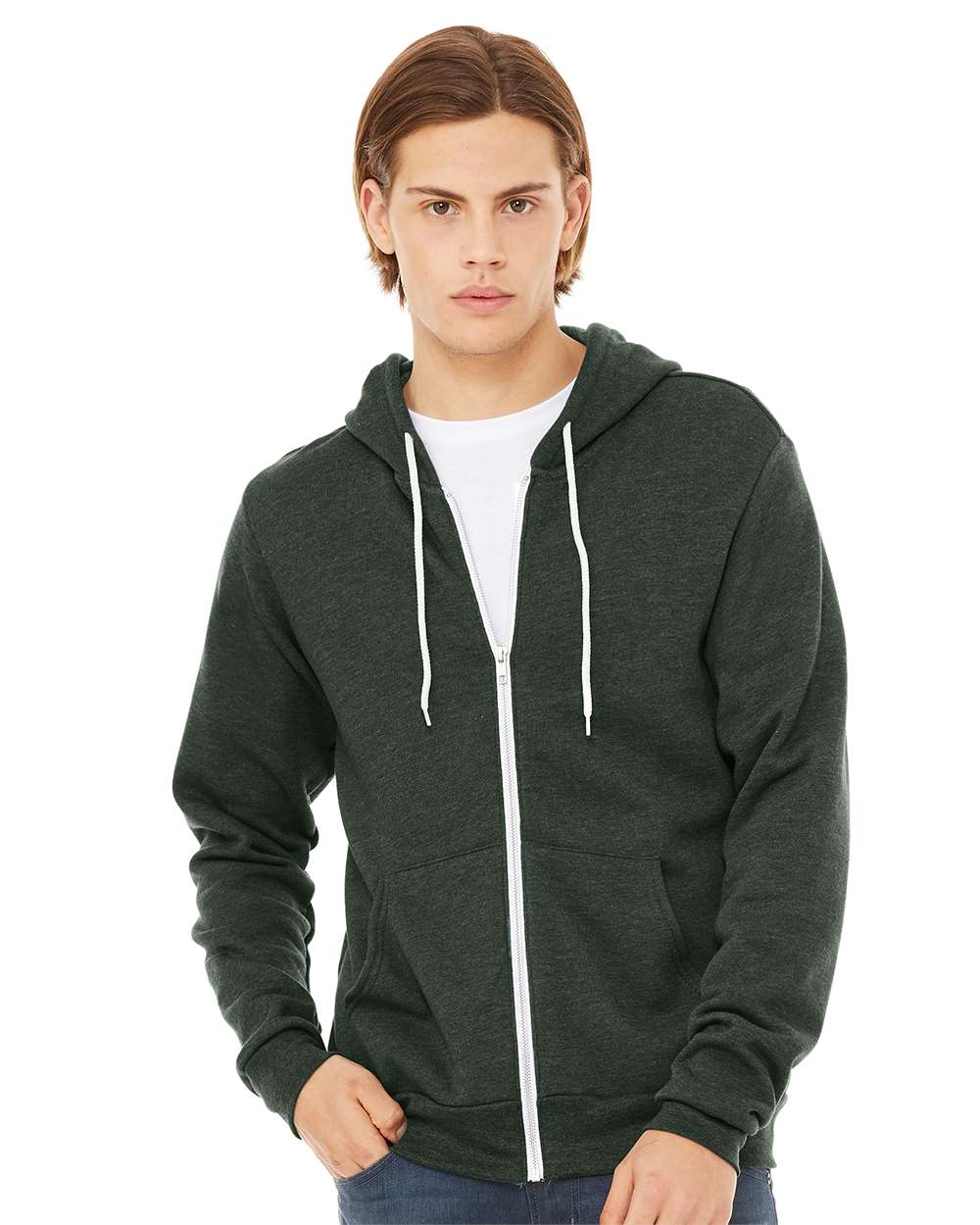 Adult Full-Zip Hooded Sweatshirt | Bella+Canvas 3739