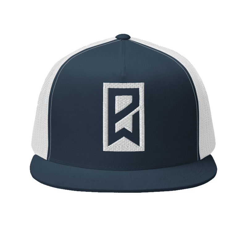 PW Bold Flat Bill Trucker Hat