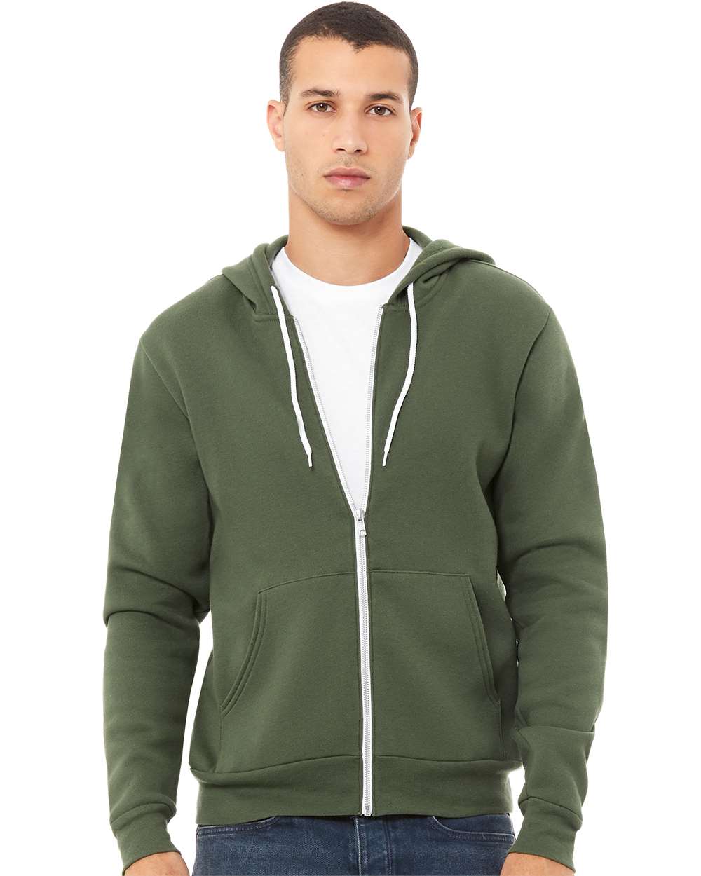 Adult Full-Zip Hooded Sweatshirt | Bella+Canvas 3739