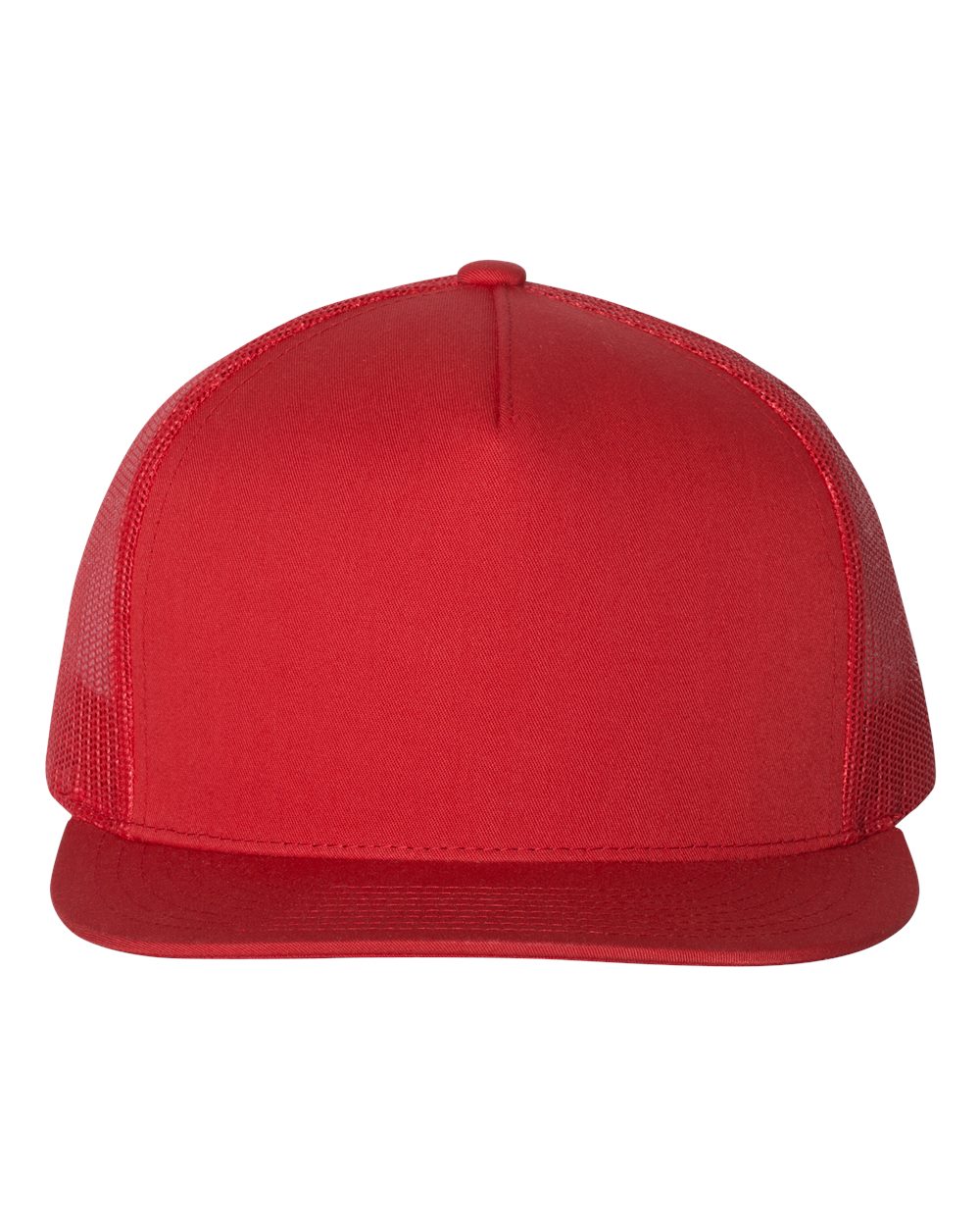 Adjustable Five-Panel Classic Trucker Hat - Flat Bill | Yupoong 6006