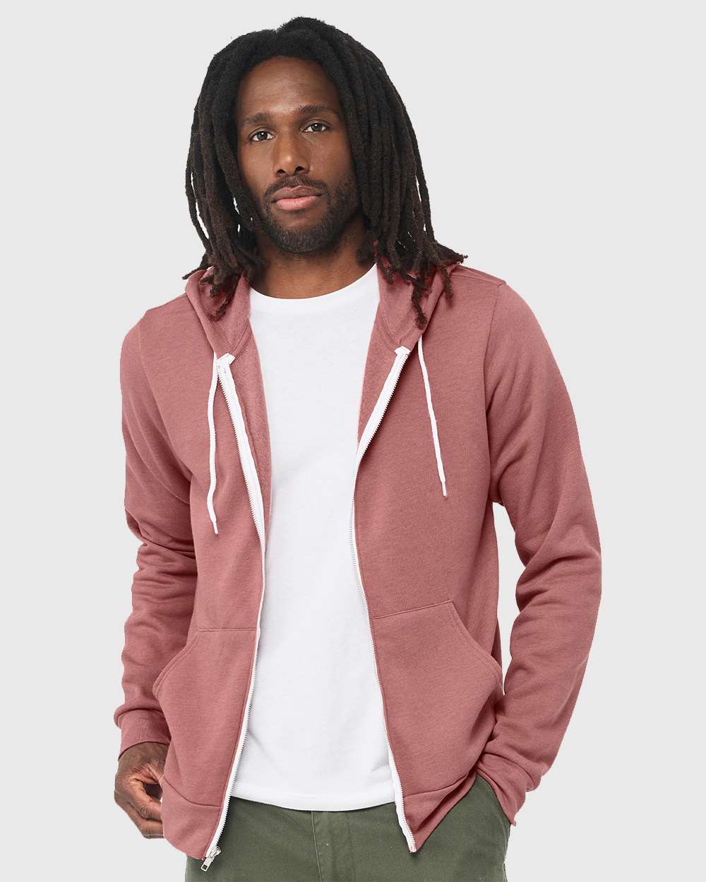 Adult Full-Zip Hooded Sweatshirt | Bella+Canvas 3739