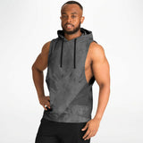 Adult All Over Print Fashion Sleeveless Hoodie