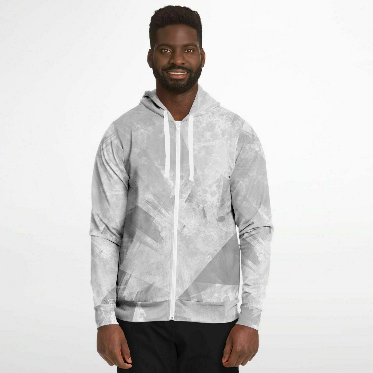 Adult All Over Print Athletic Zipped Hoodie