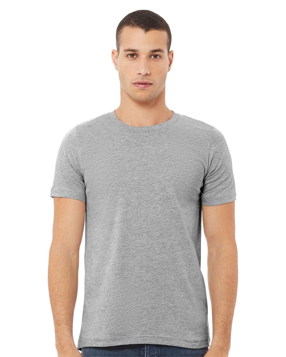 Adult Heather Staple T-Shirt | Bella+Canvas 3001CVC