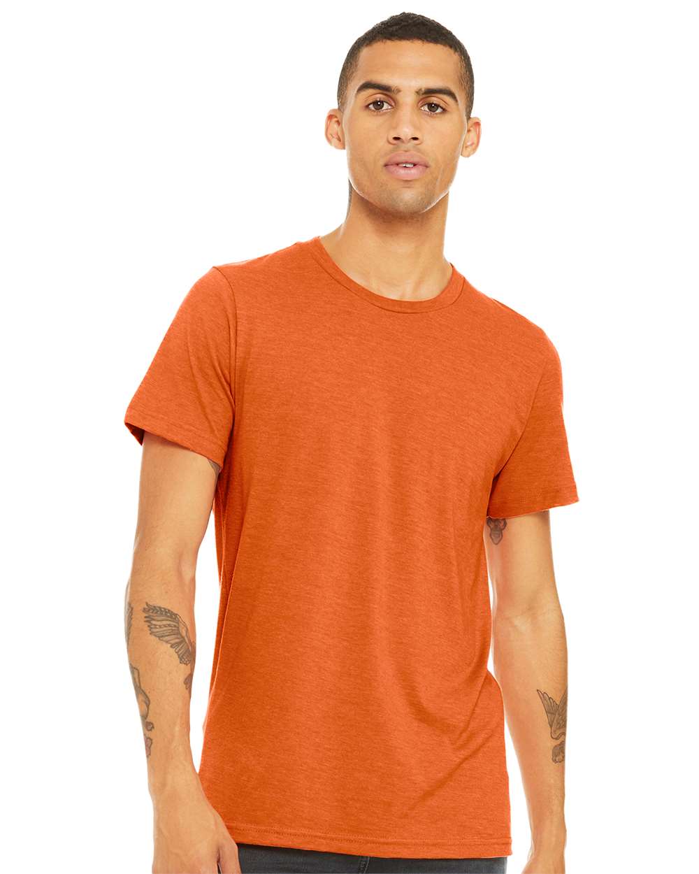 Adult Heather Staple T-Shirt | Bella+Canvas 3001CVC