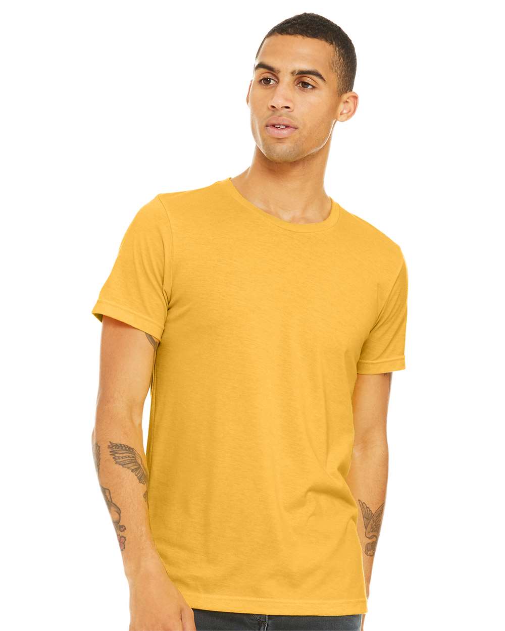 Adult Heather Staple T-Shirt | Bella+Canvas 3001CVC