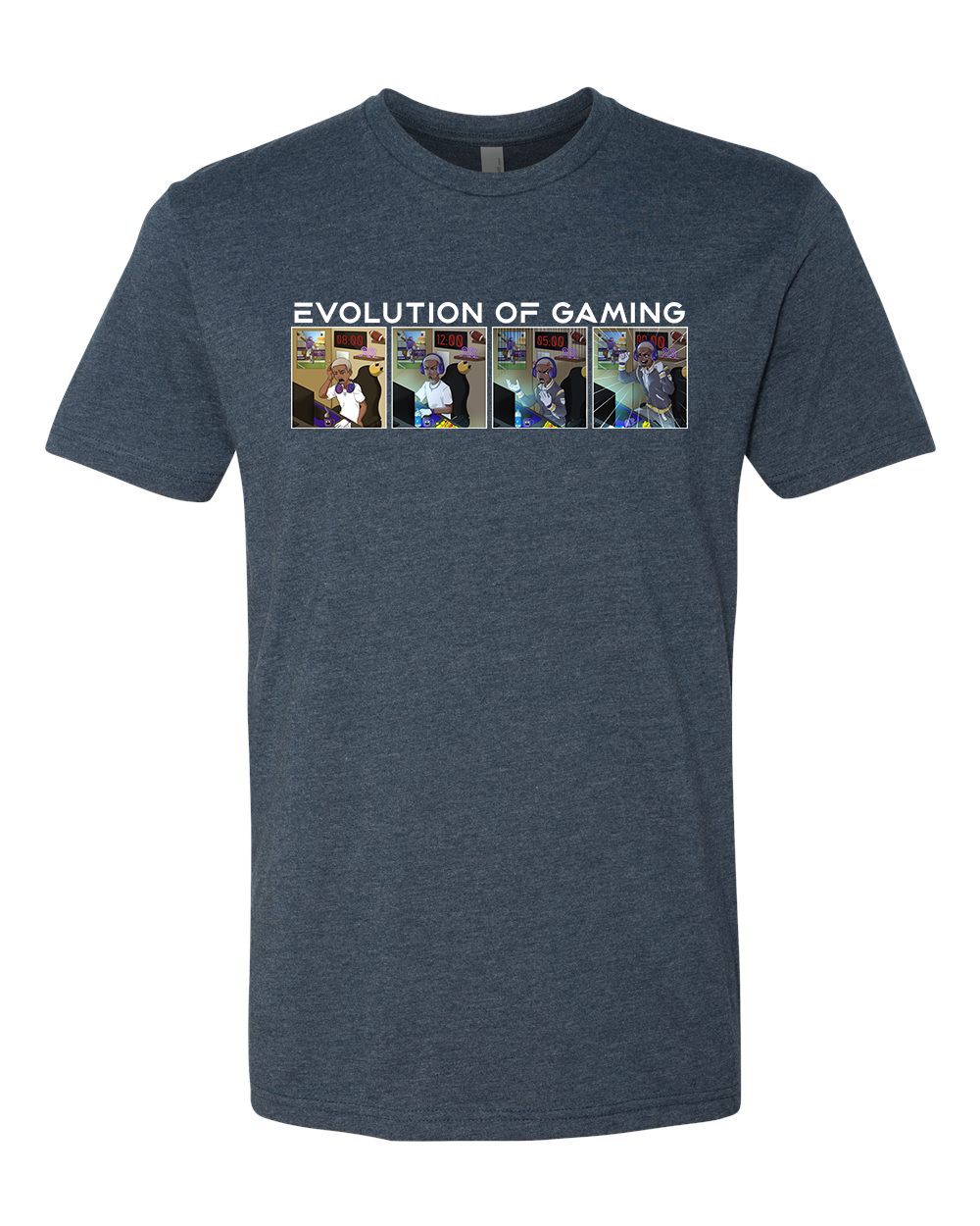 Adult 'Evolution of Gaming' Tri-Blend T-Shirt