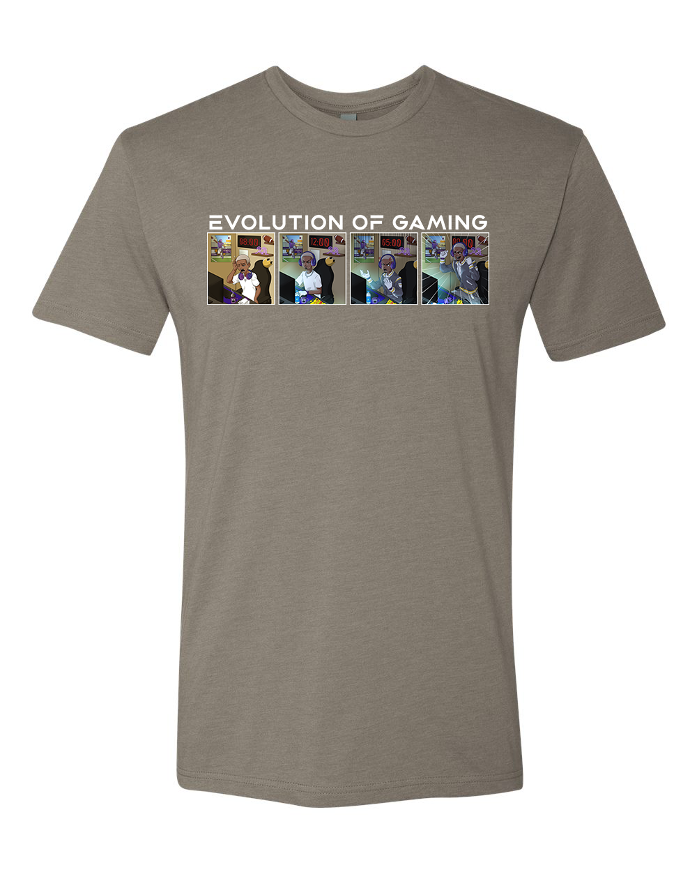 Adult 'Evolution of Gaming' Tri-Blend T-Shirt