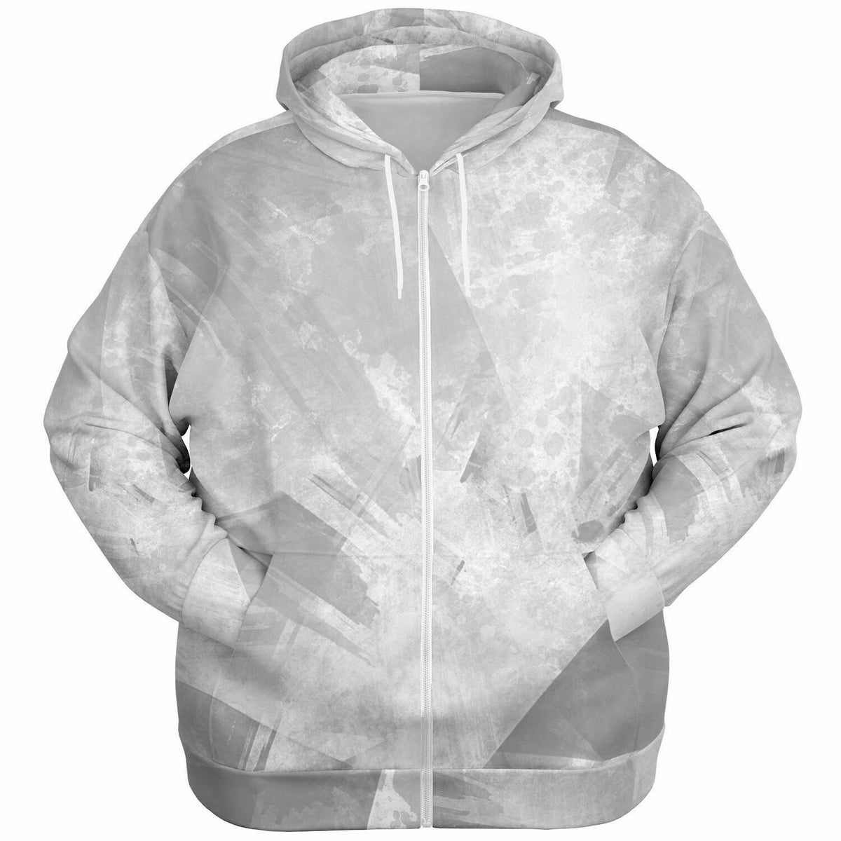 Adult All Over Print Athletic Plus-size Zipped Hoodie