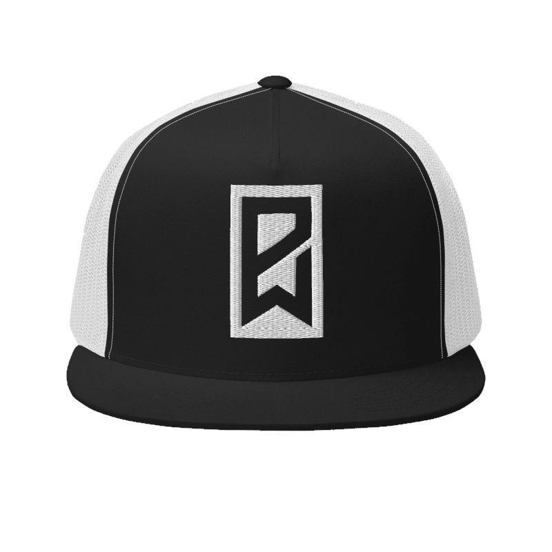 PW Bold Flat Bill Trucker Hat