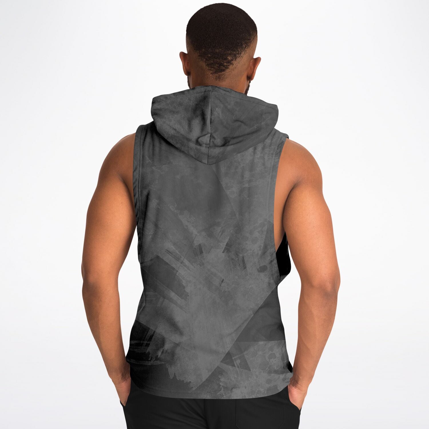 Adult All Over Print Fashion Sleeveless Hoodie