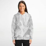 Adult All Over Print Athletic Zipped Hoodie