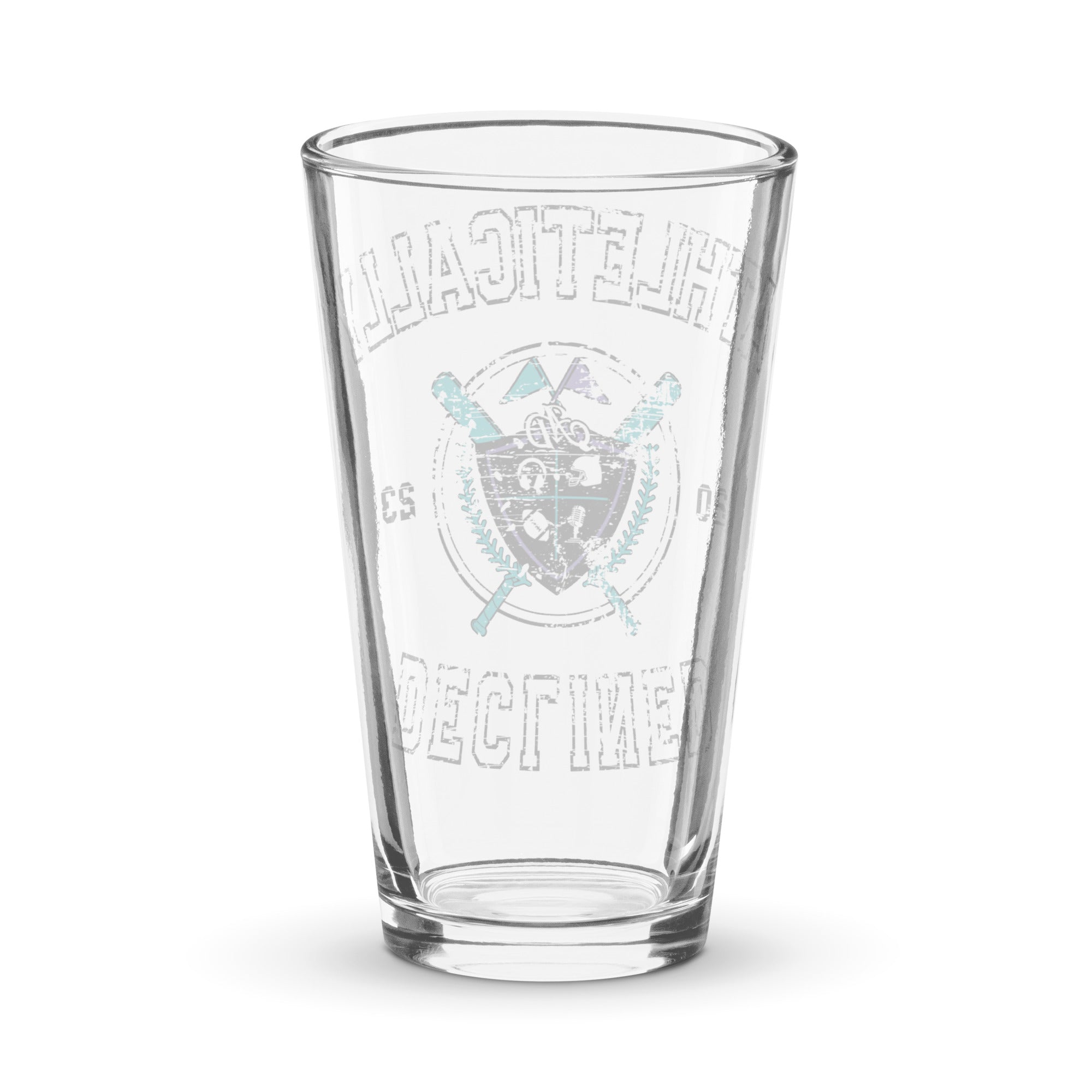 Athletically Declined Pint Glass