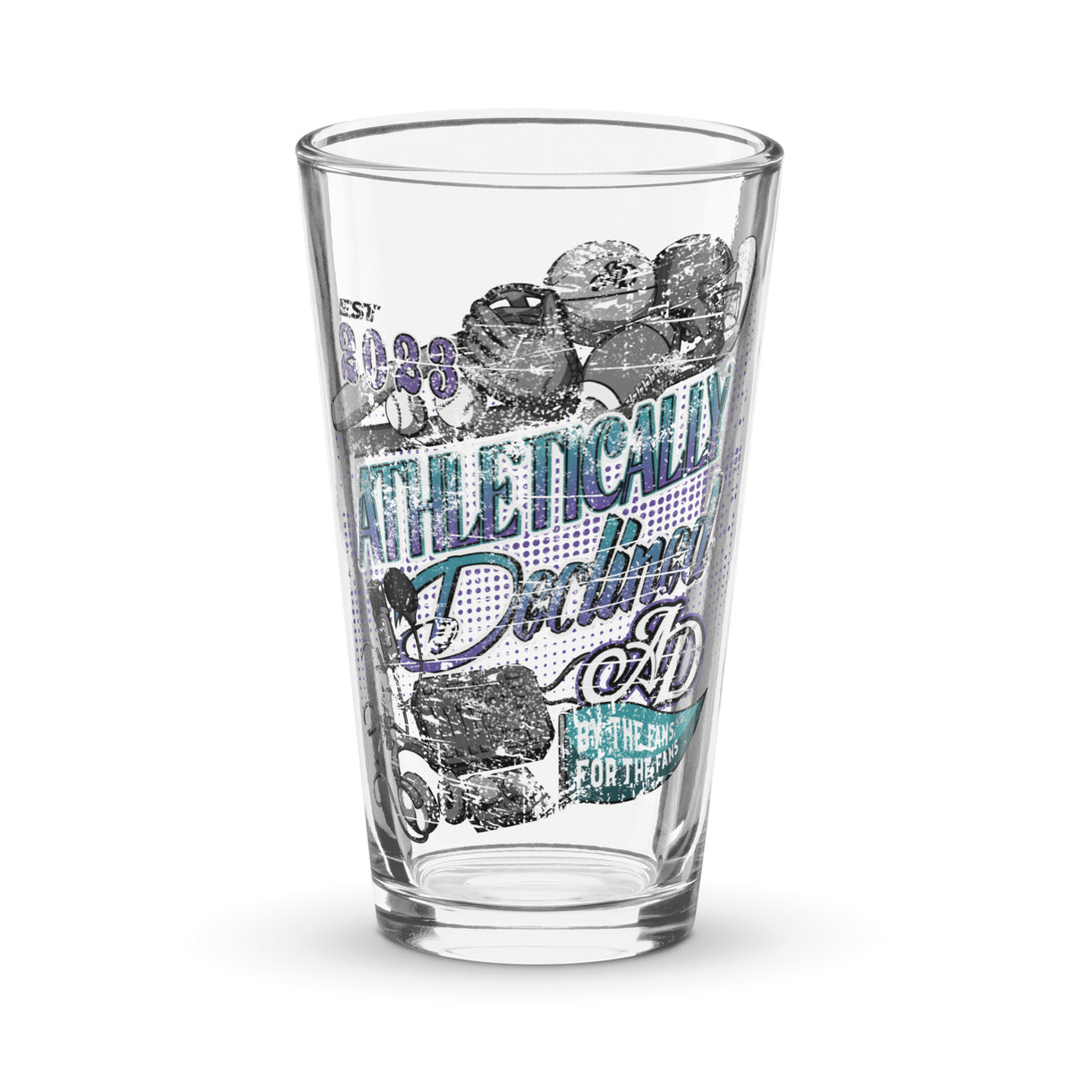 Athletically Declined 'For the Fans' Pint Glass